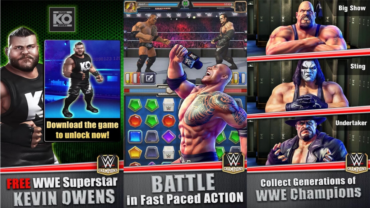 Wwe champions free puzzle rpg games download